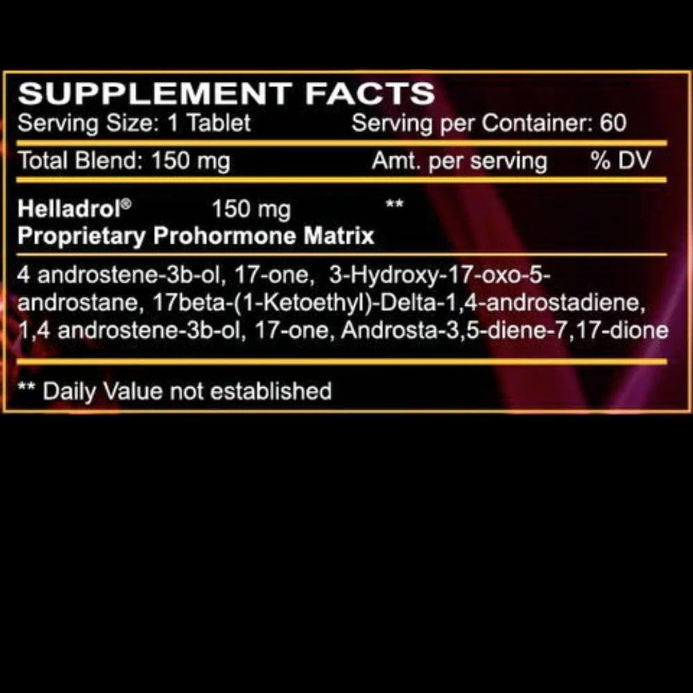  Innovative Labs Helladrol Cutting ProHormone 60 Tabs 