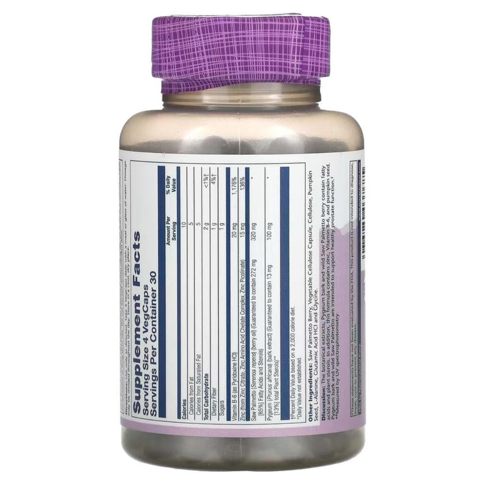  Solaray Pygeum and Saw Palmetto 120 Capsules 