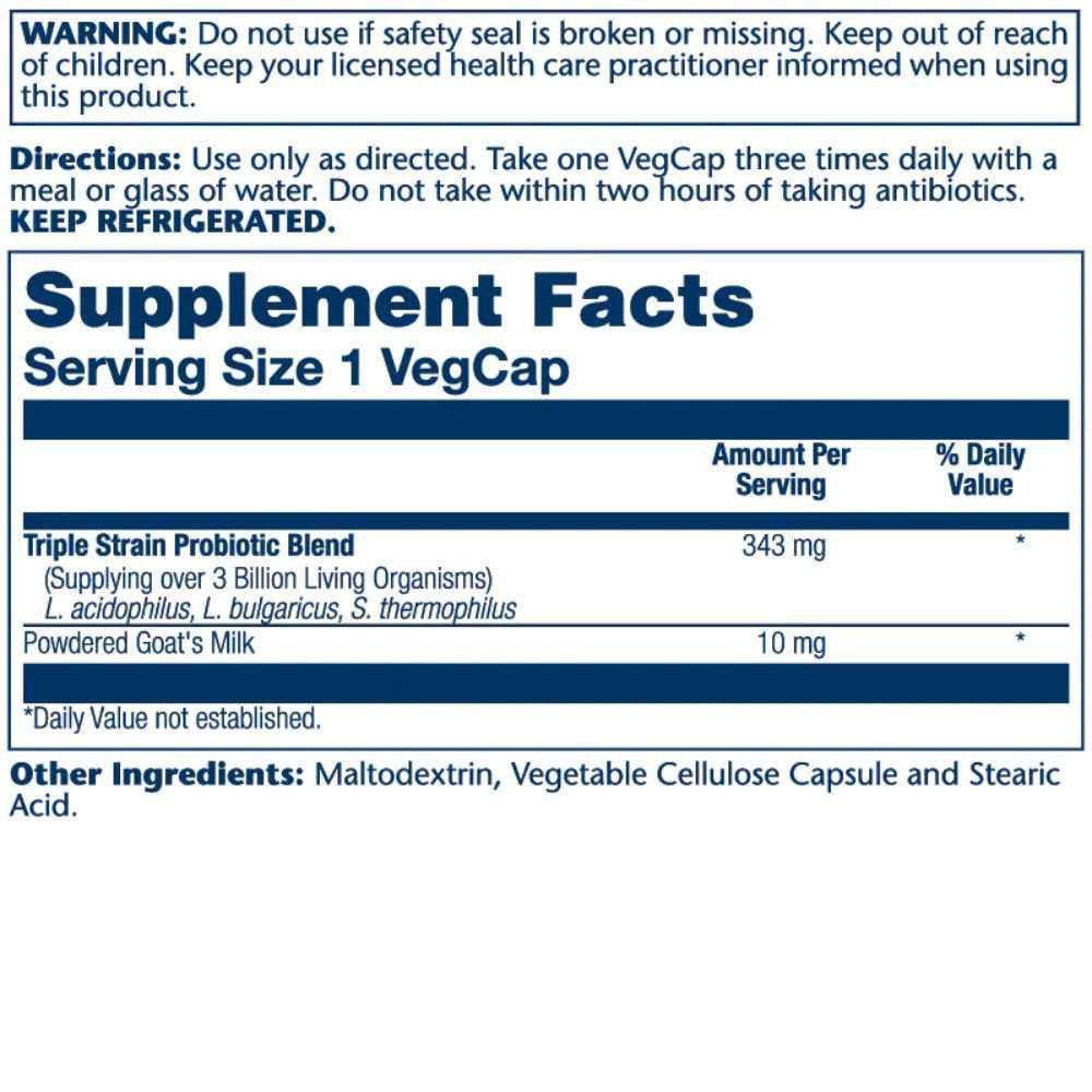  Solaray Acidophilus 3 Strain 50 Capsules 