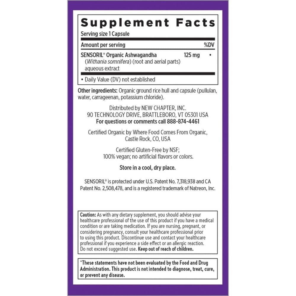  New Chapter Ashwagandha Force 60 Capsules 