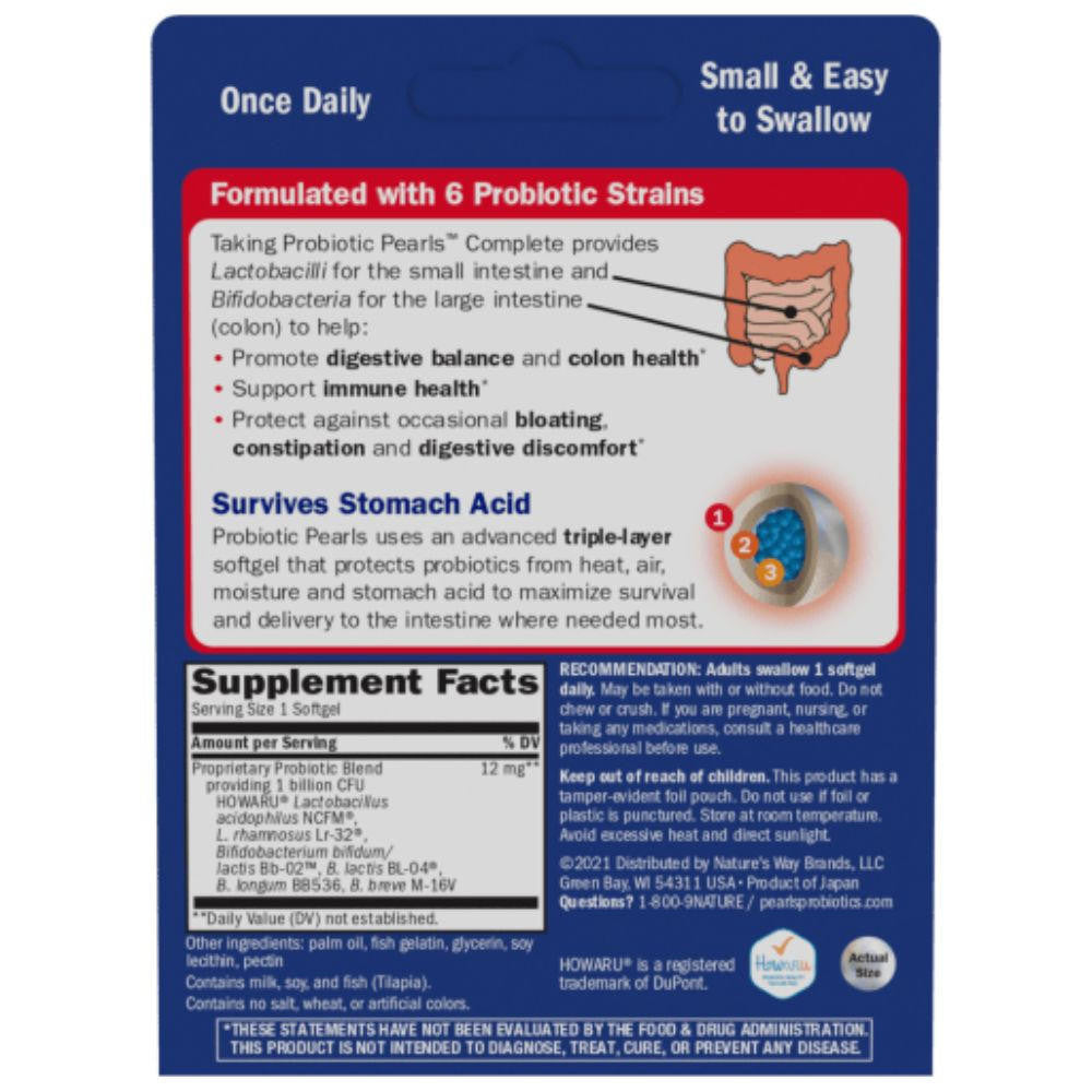 Enzymatic Therapy Nature's Way Probiotic Pearls Complete 90 Capsules 