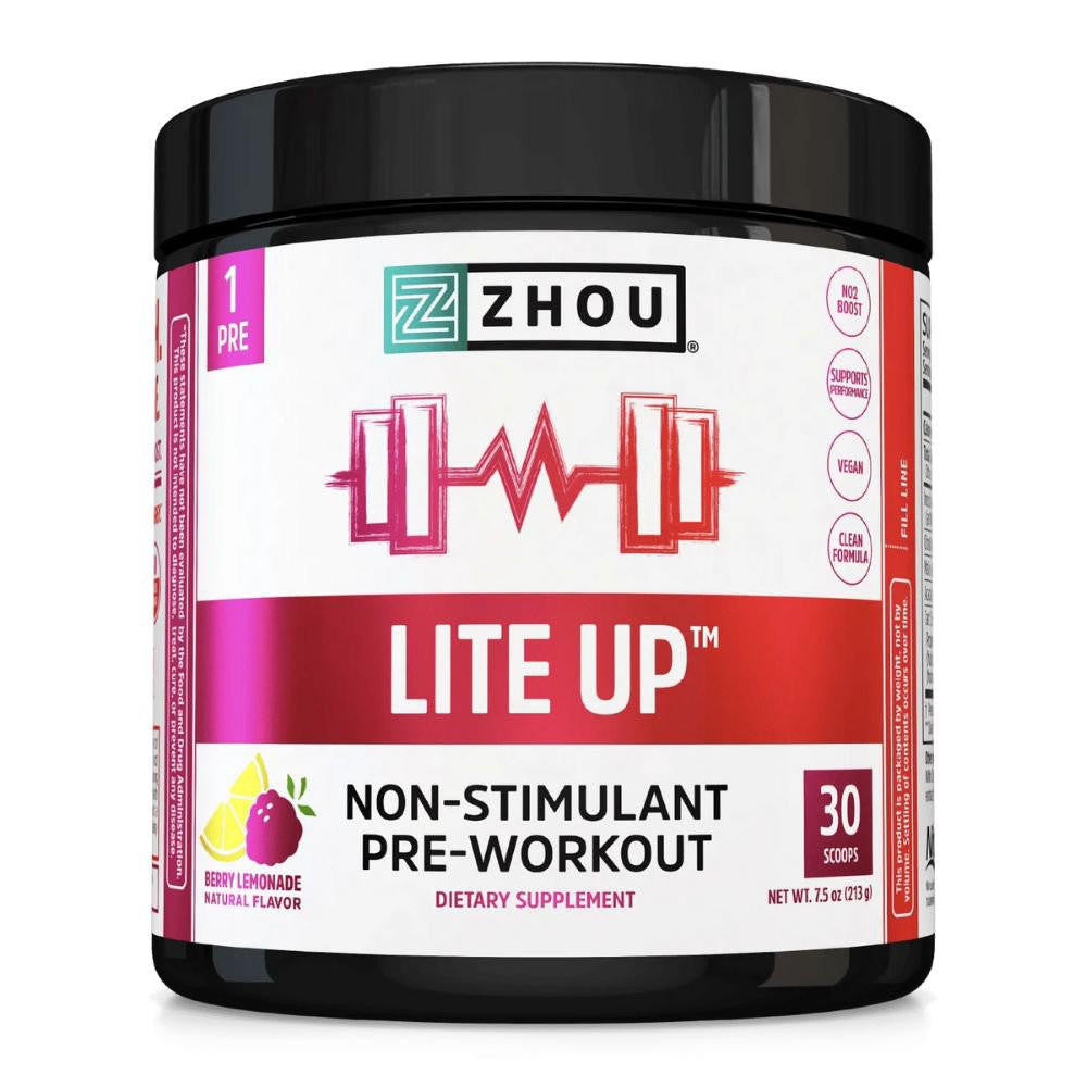  ZHOU Lite Up Non-Stim Preworkout 30 Servings 
