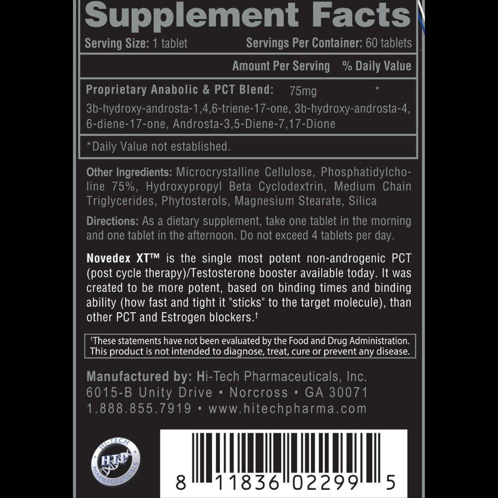  Hi-Tech Pharmaceuticals Novedex-XT 60CT 
