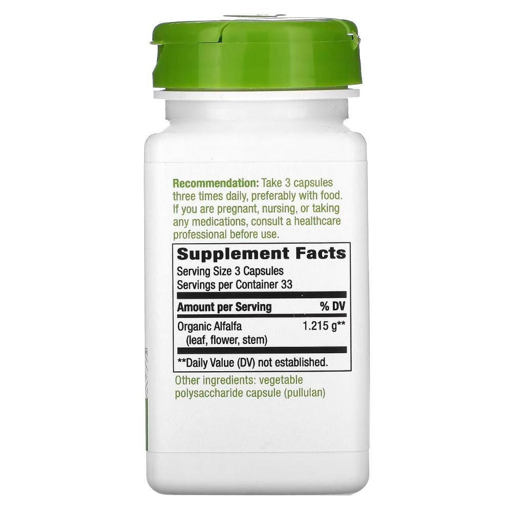  Nature's Way Alfalfa Leaves 405mg 100 Capsules 