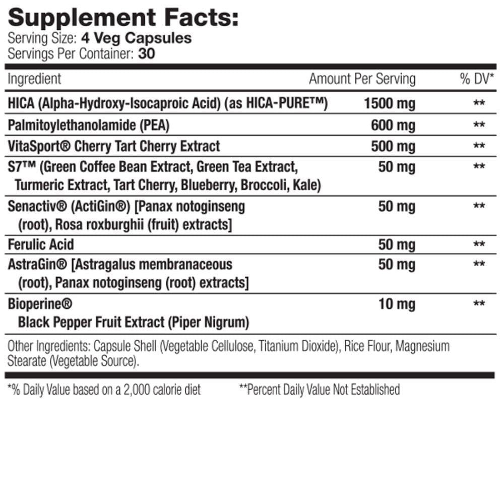  Muscle Addiction Recovery Fix 120 Capsules 