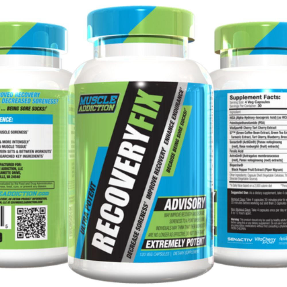  Muscle Addiction Recovery Fix 120 Capsules 