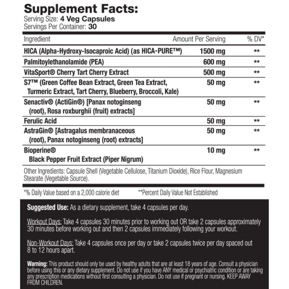  Muscle Addiction Recovery Fix 120 Capsules 