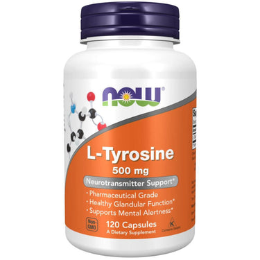 Now Foods L-Tyrosine 500mg 120 Capsules 