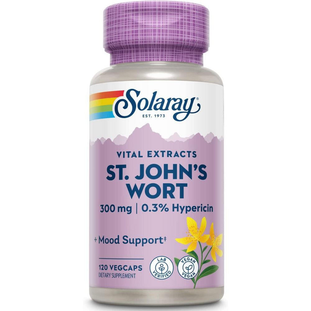  Solaray St Johns Wort 300mg 120 Capsules 