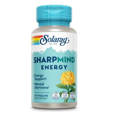  Solaray Sharp Mind Nootropics Energy 30 Capsules 