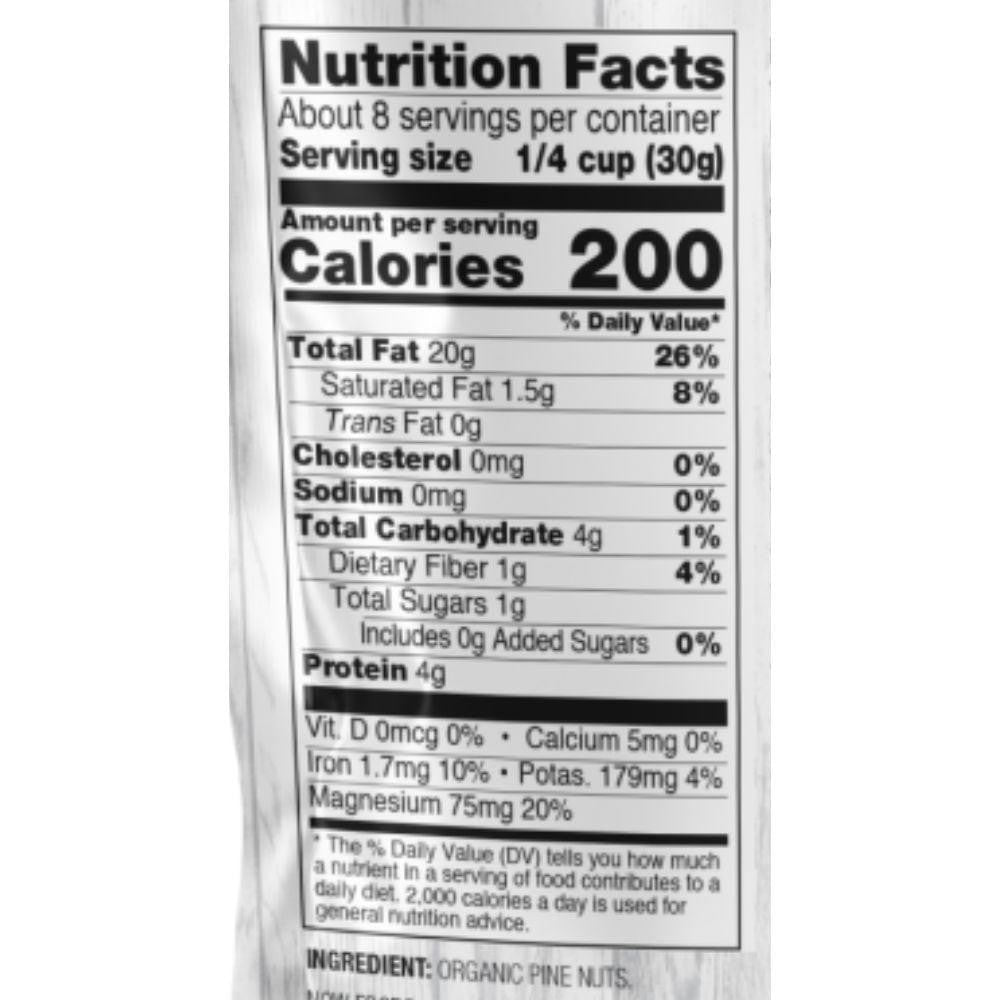  Now Foods Certified Organic  8 Oz Pine Nuts 