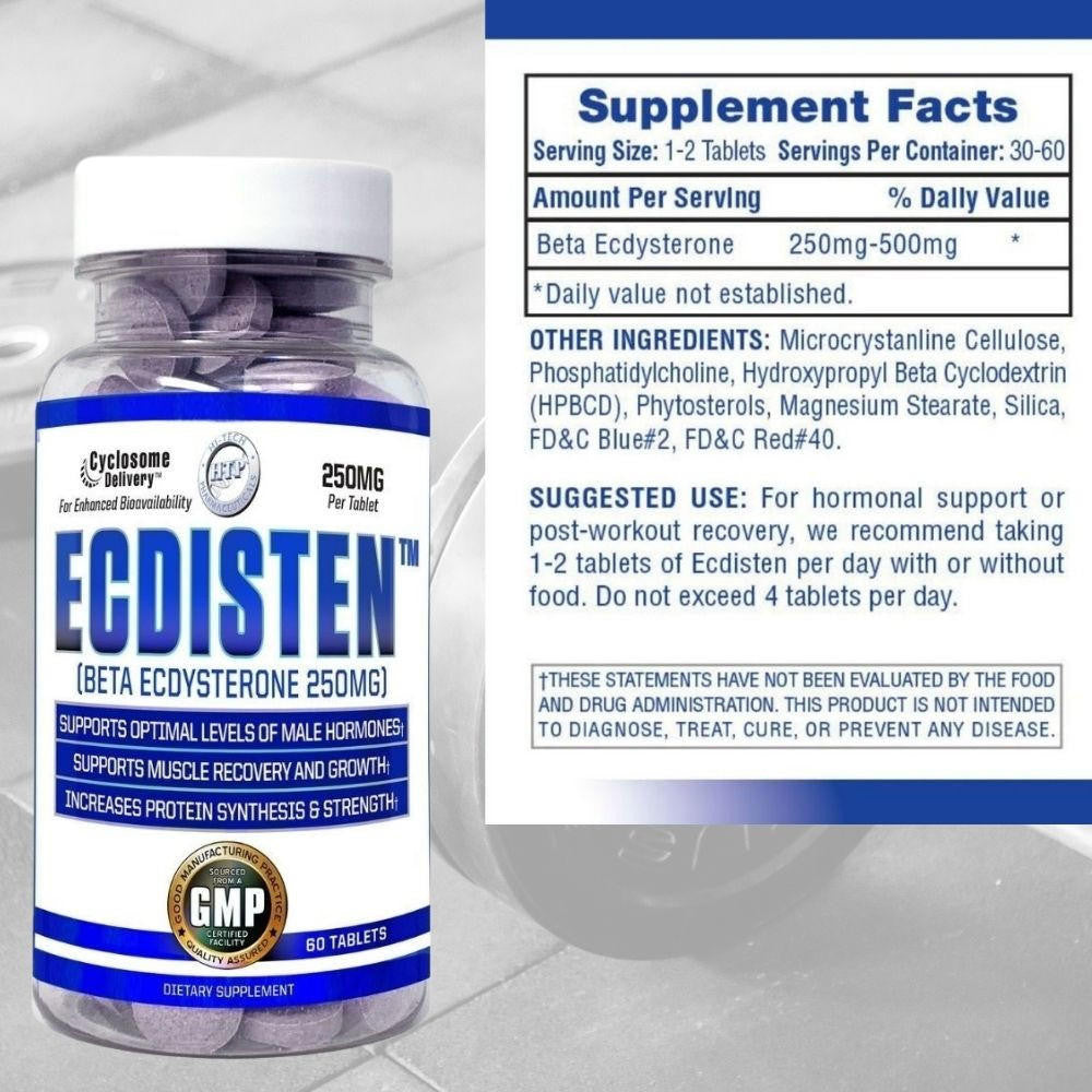  Hi-Tech Pharmaceuticals Ecdisten Ecdysterone 60 Tablets 