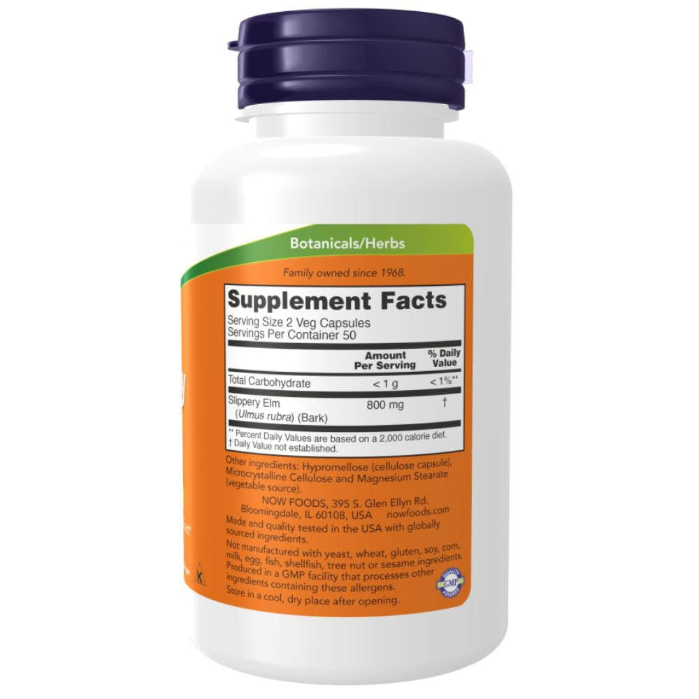  Now Foods Slippery Elm 400 Mg 100 Capsules 