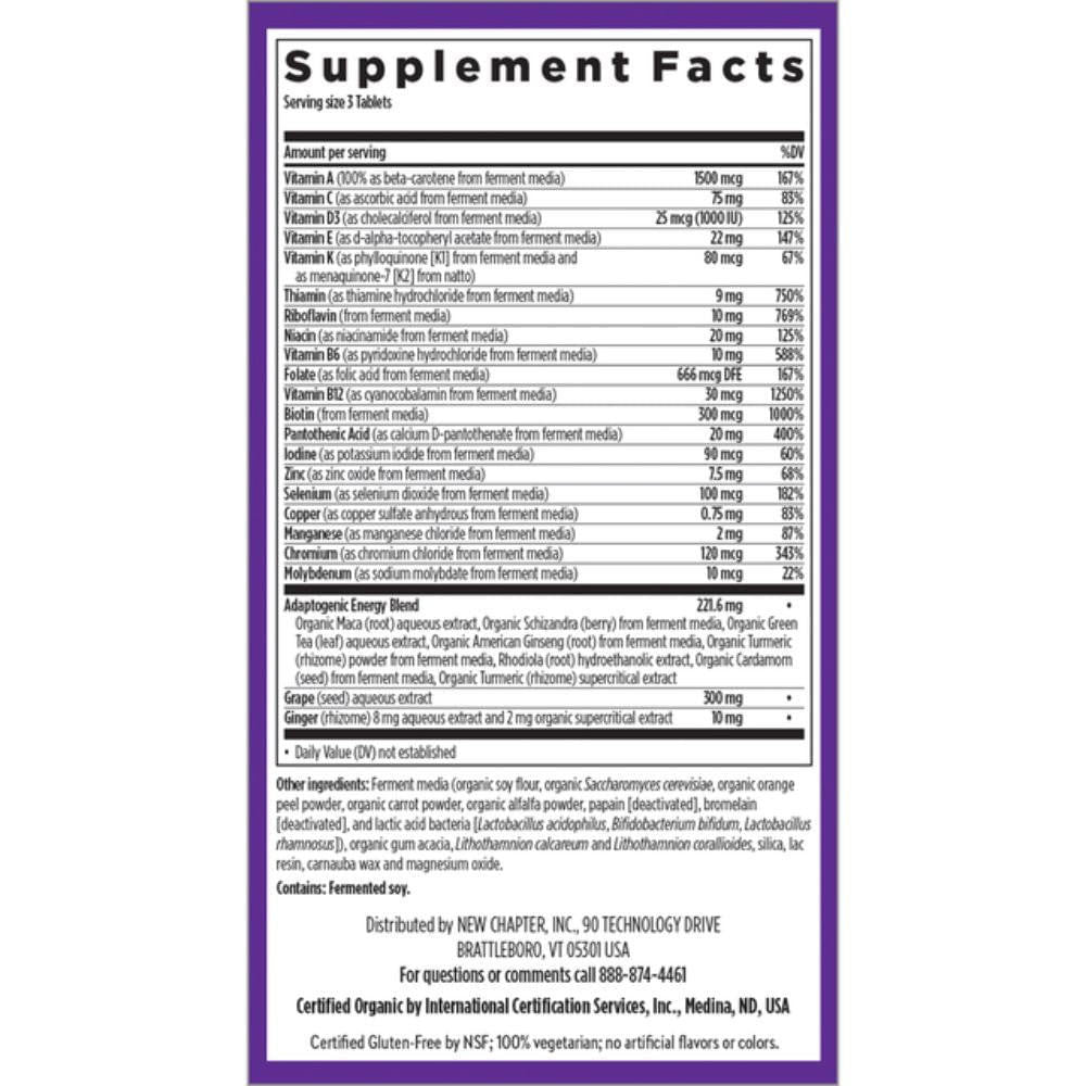  New Chapter Perfect Energy 96 Tabs 