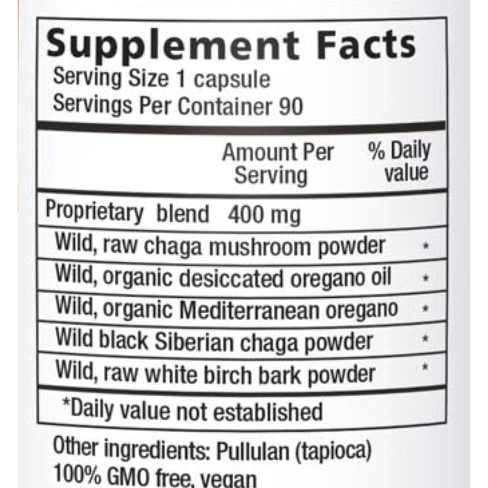  North American Herb & Spice ChagaMax 90 Capsules 