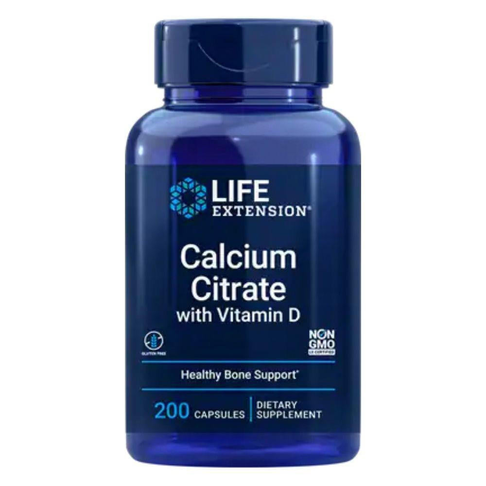  Life Extension Calcium Citrate 200 Capsules 