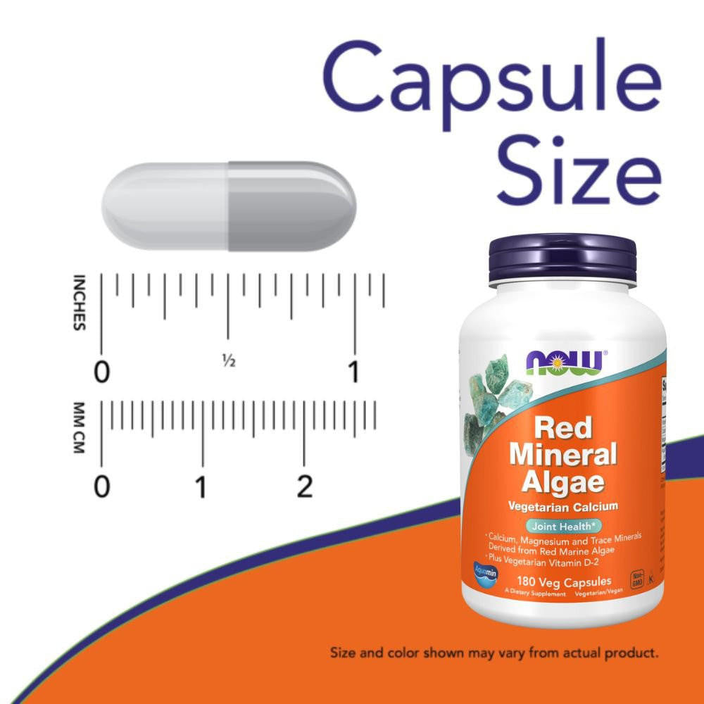  Now Foods Red Mineral Algae 180 Capsules 
