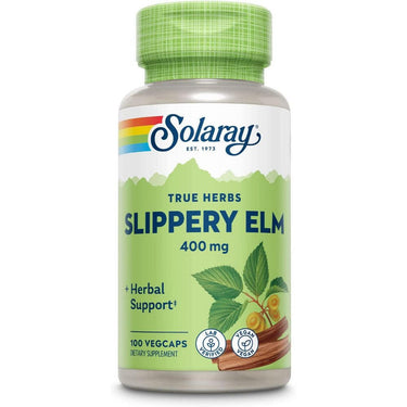 Solaray Slippery Elm Bark 400mg 100 Capsules 