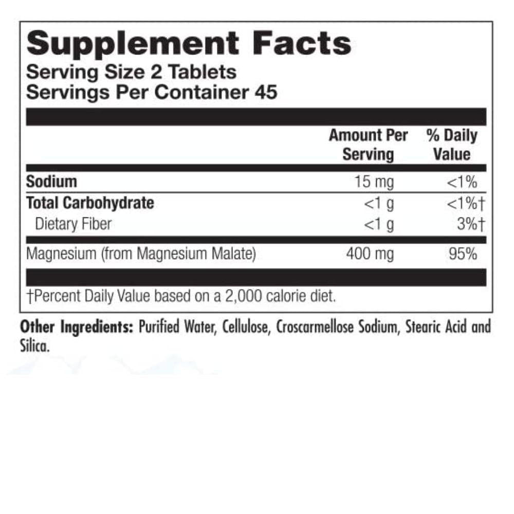 Kal KAL Magnesium Malate 400 90 Tablets 