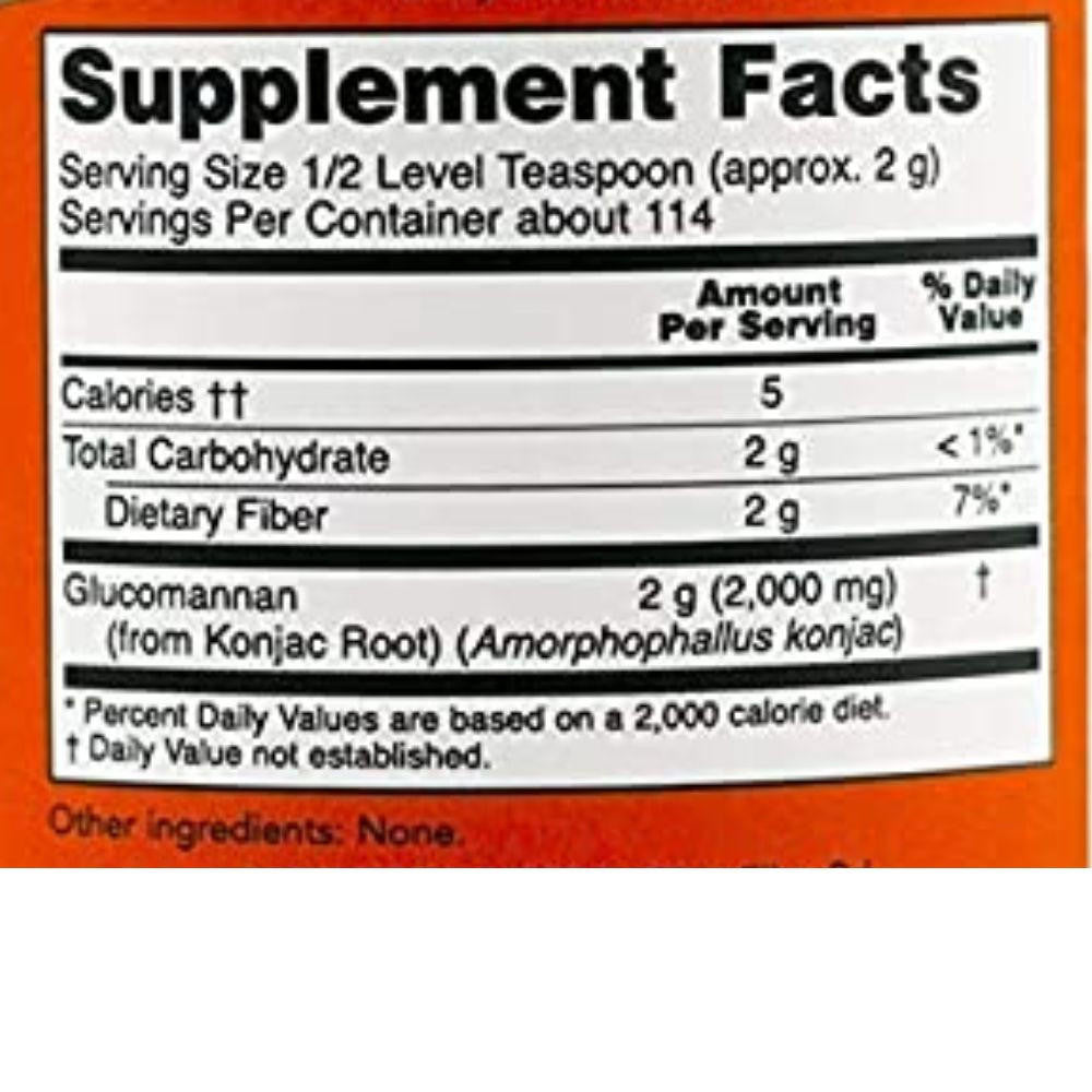  Now Foods Glucomannan Powder 8oz 