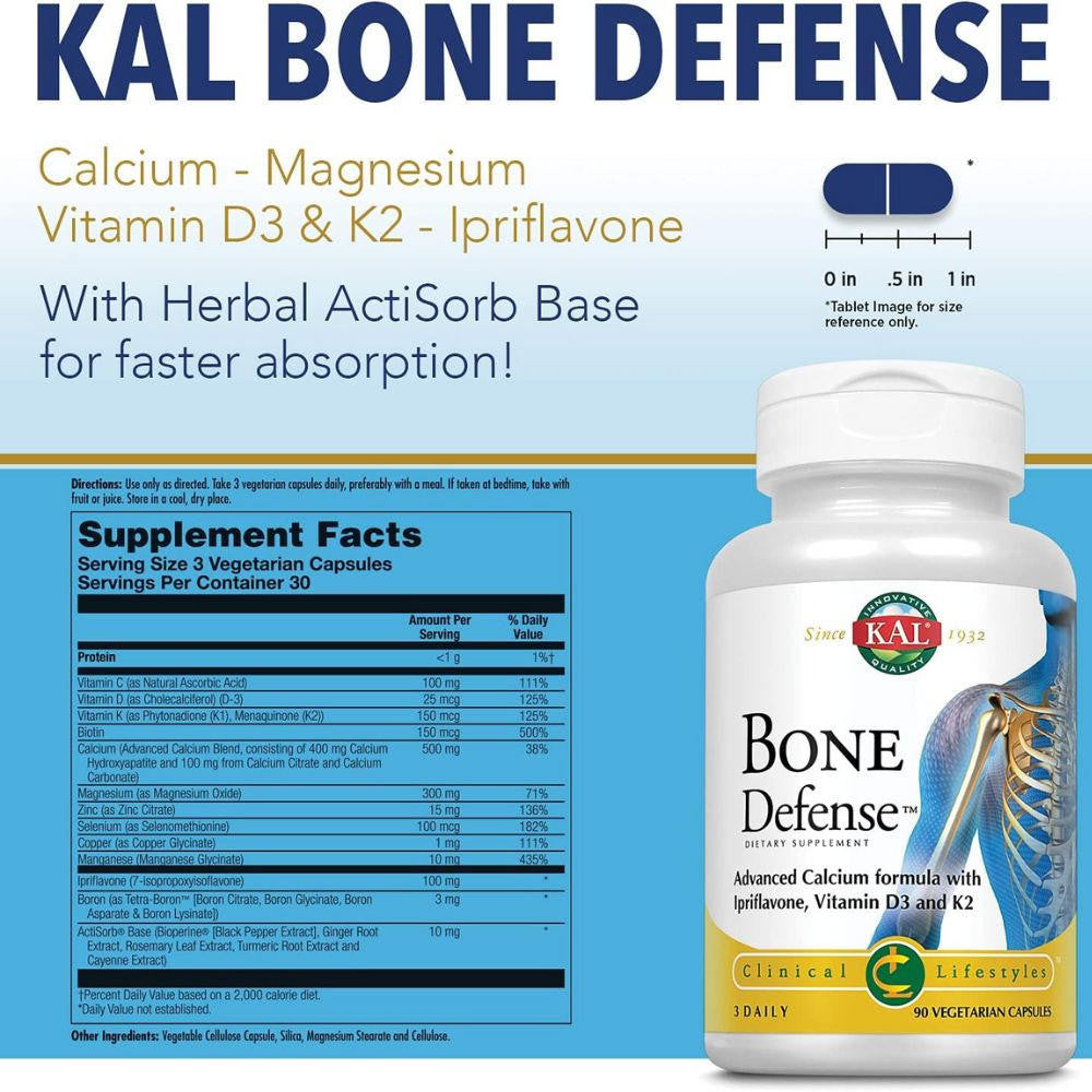Kal KAL Bone Defense 90 Capsules 