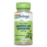 Solaray American Ginseng Root 480mg 50 Capsules 