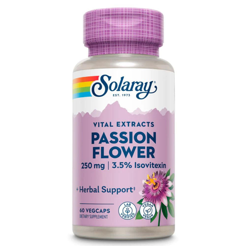  Solaray Passion Flower Extract 60 Capsules 