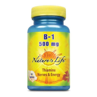  Nature's Life B-1 500mg 50 Tablets 
