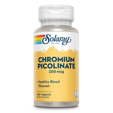  Solaray Chromium Picolinate 200mcg 100 tabs 
