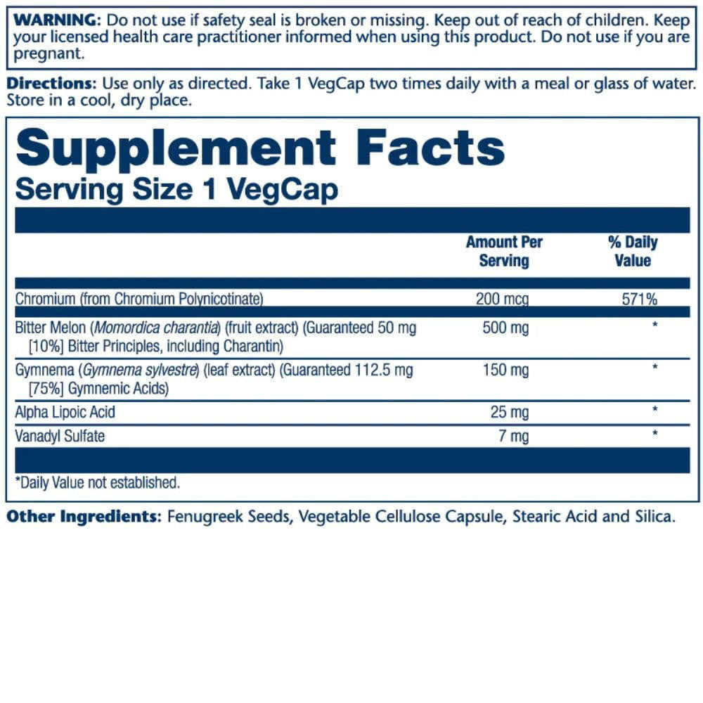  Solaray Glucoreg 30 Capsules 