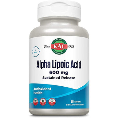 Kal KAL Alpha Lipoic Acid 600mg 60 Tablets 