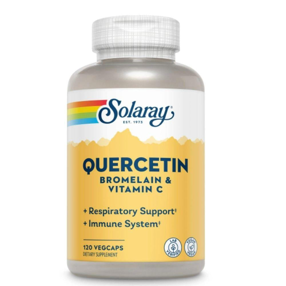  Solaray Quercetin Bromelain Vitamin C 120 Capsules 