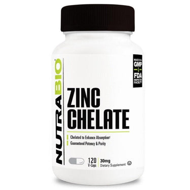 NutraBio Zinc Chelate 30mg 120 Caps 