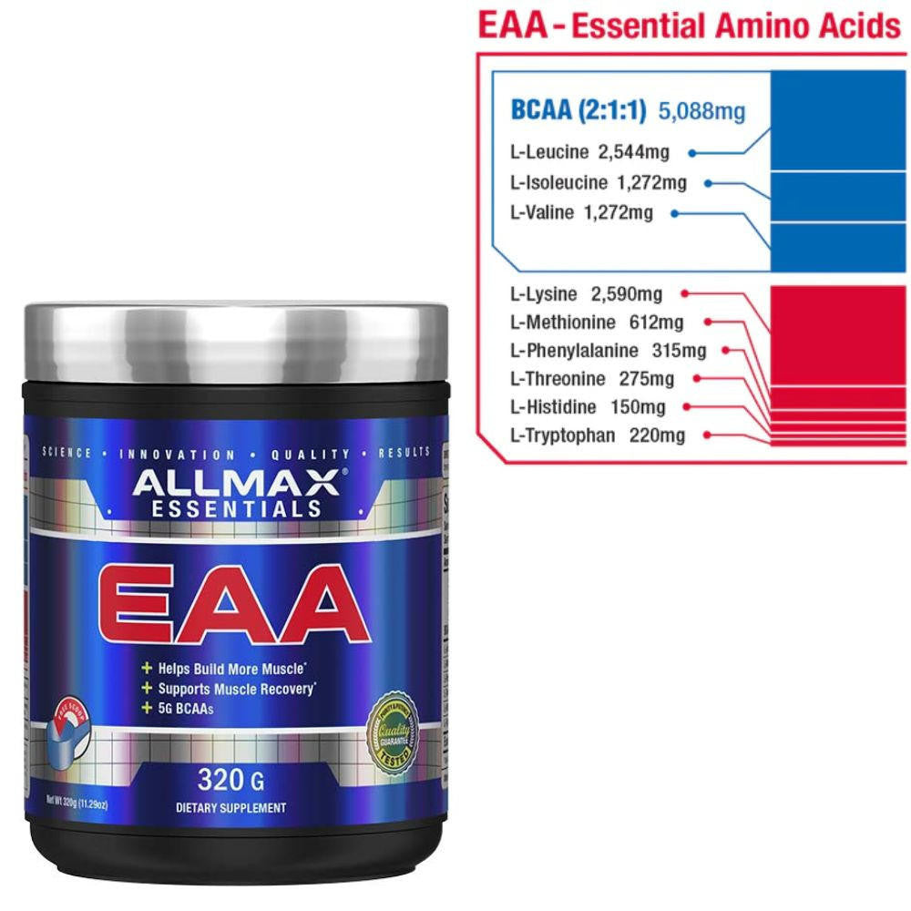 Allmax Nutrition Allmax EAA Unflavored 320 Grams 30 Servings 