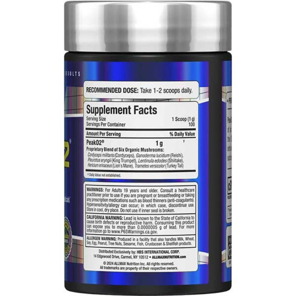 Allmax Nutrition Allmax Peak 02 100G 100 Servings 