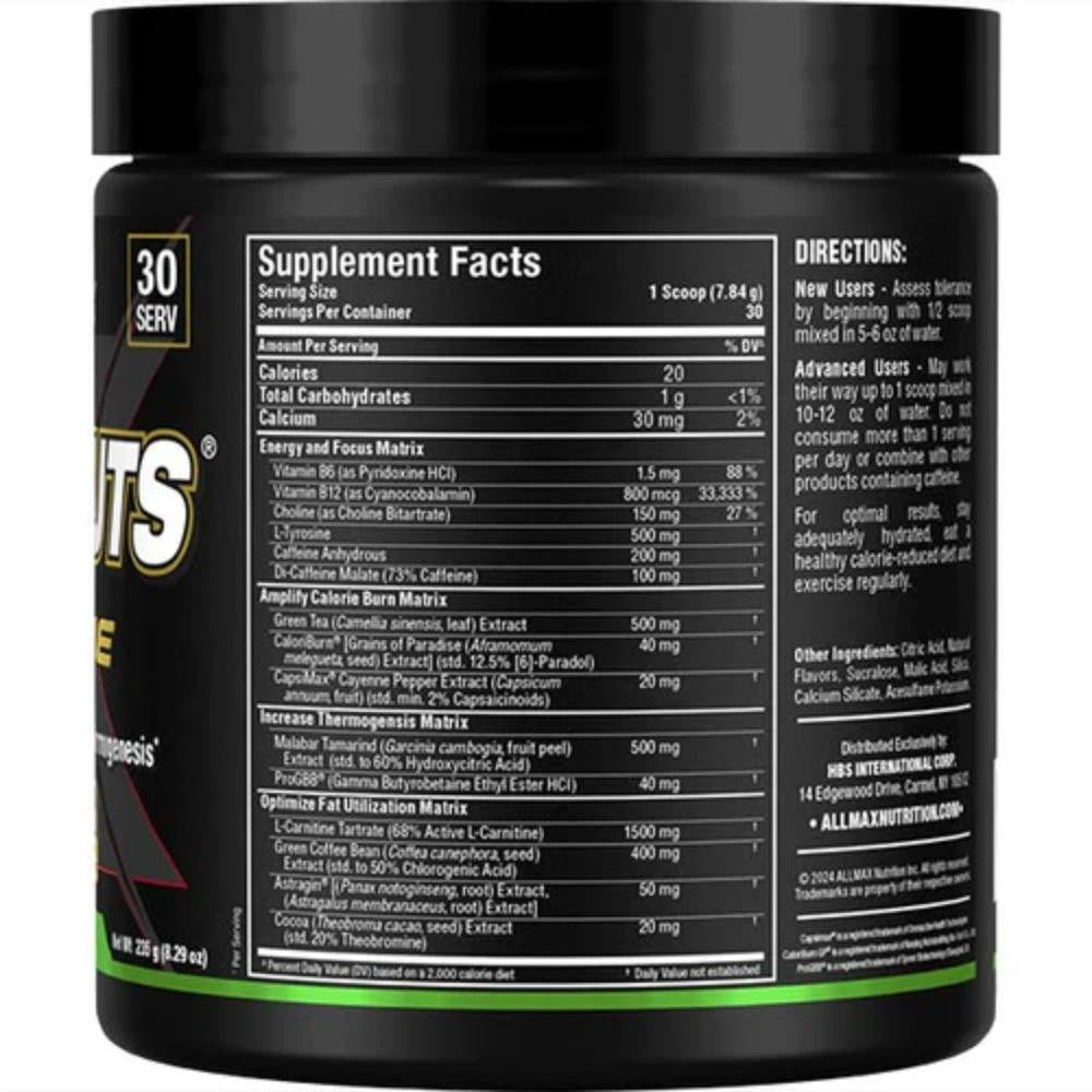Allmax Nutrition Allmax RapidCuts Xtreme 30 Servings 
