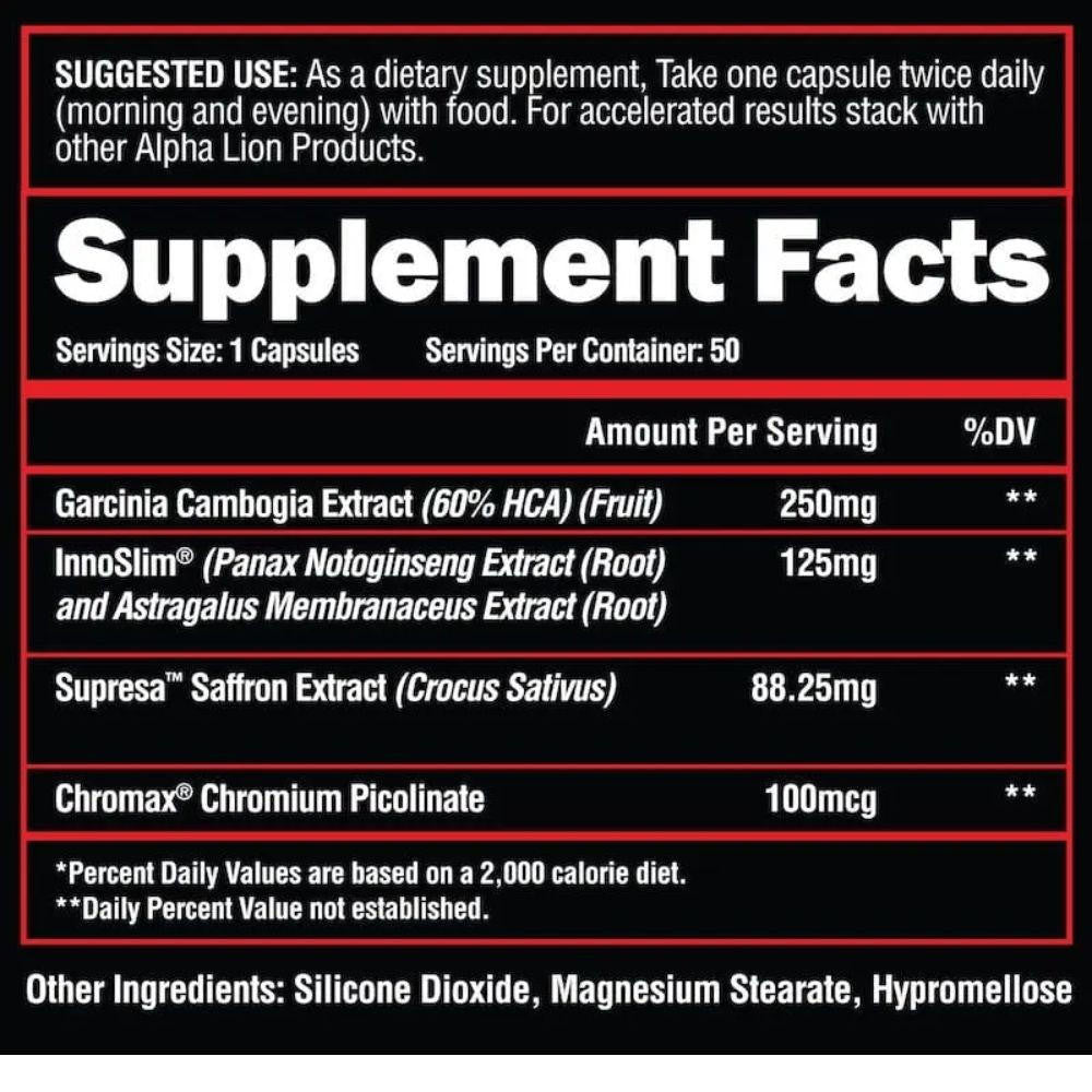  Alpha Lion Cravings Killer 50 Servings 