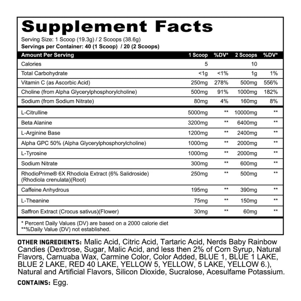 Panda Supps X HTLT Supps Alter Ego Preworkout