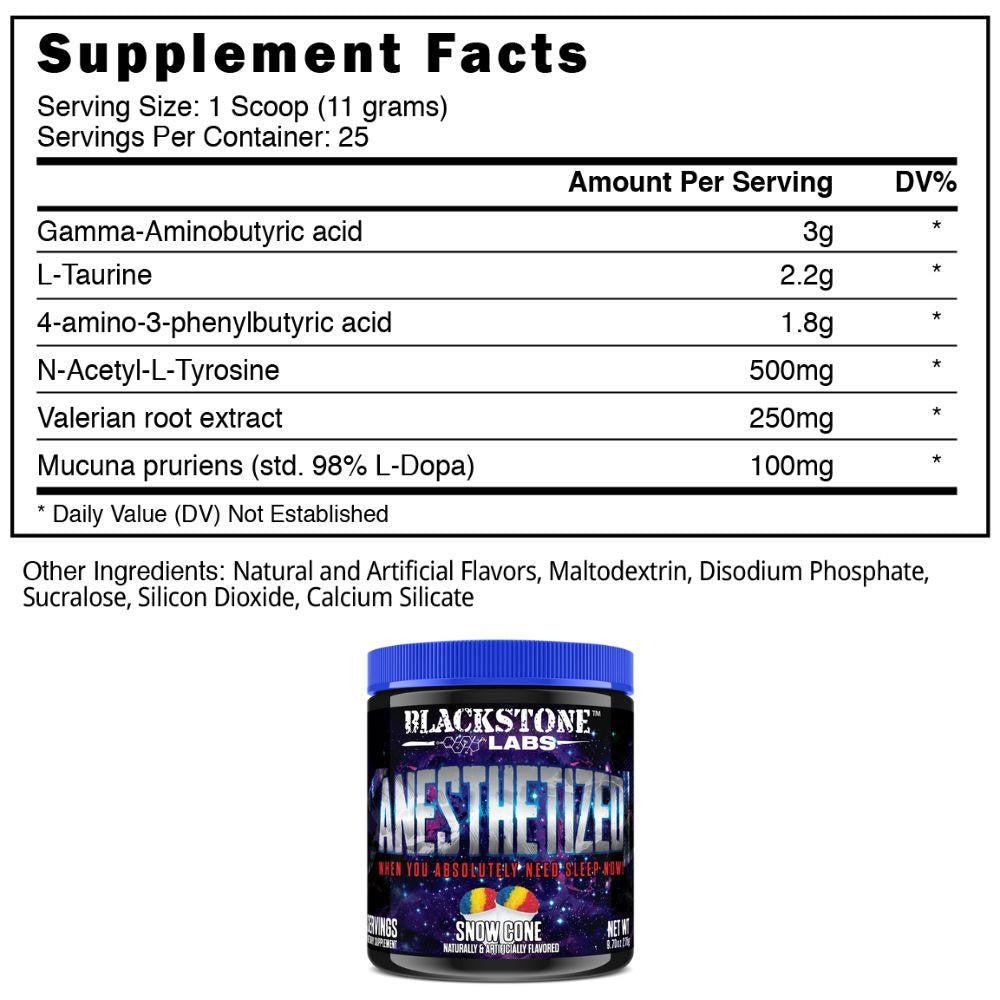  Blackstone Labs Anesthetized 25 Servings 