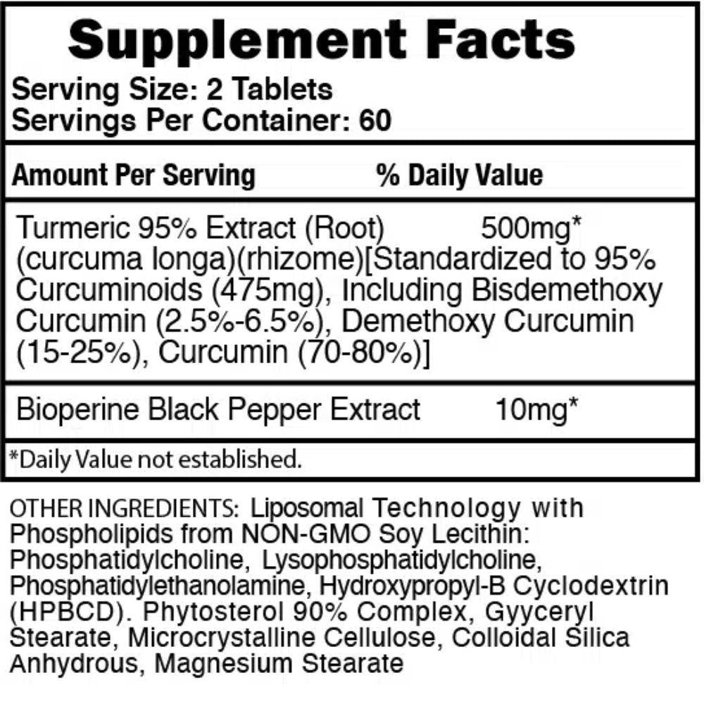  Blackstone Labs Liposomal Turmeric 60 Servings 