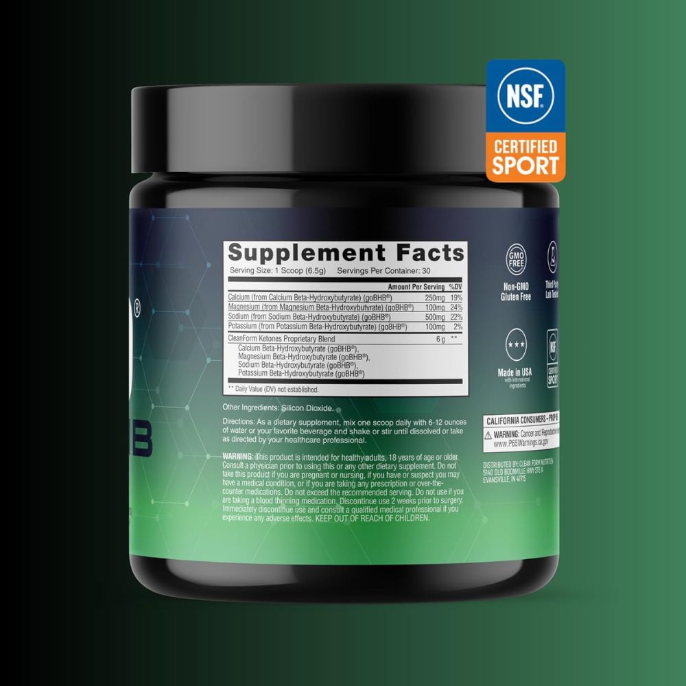 CleanForm Nutrition goBHB 30 Servings