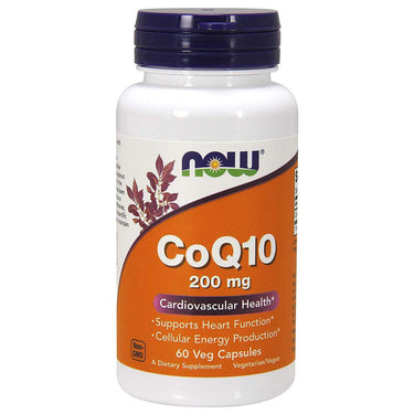  Now Foods CoQ10 200 Mg 60 Vegetable Capsules 