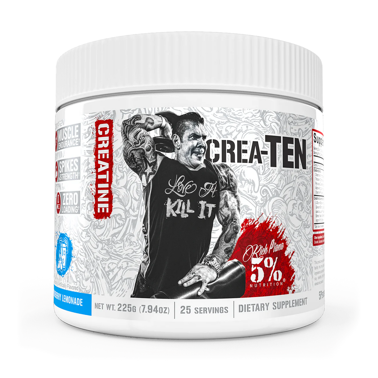  5% Nutrition Crea-Ten Creatine 25 Servings 