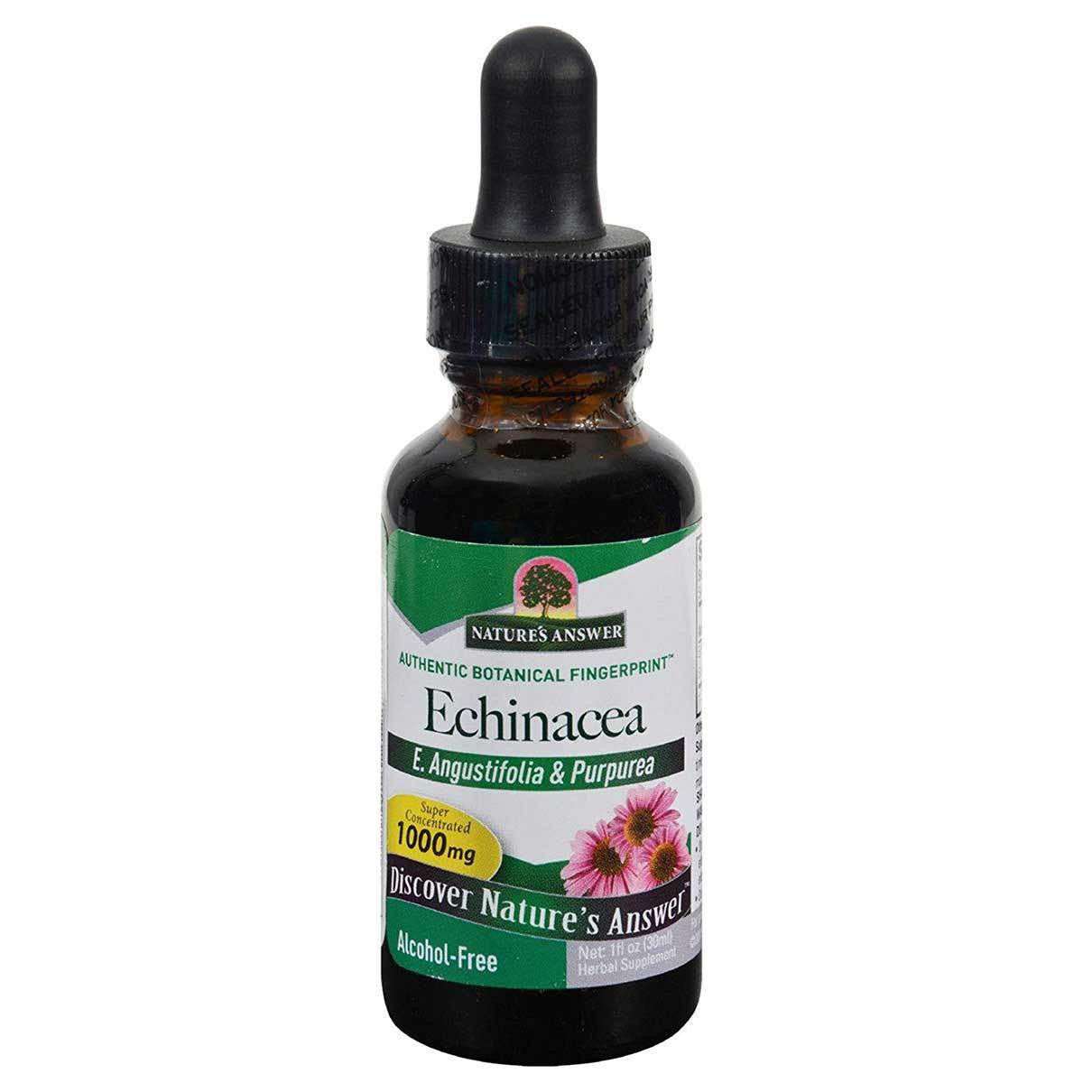  Nature's Answer Alcohol Free Echinacea Liquid Extract 1 fl oz 
