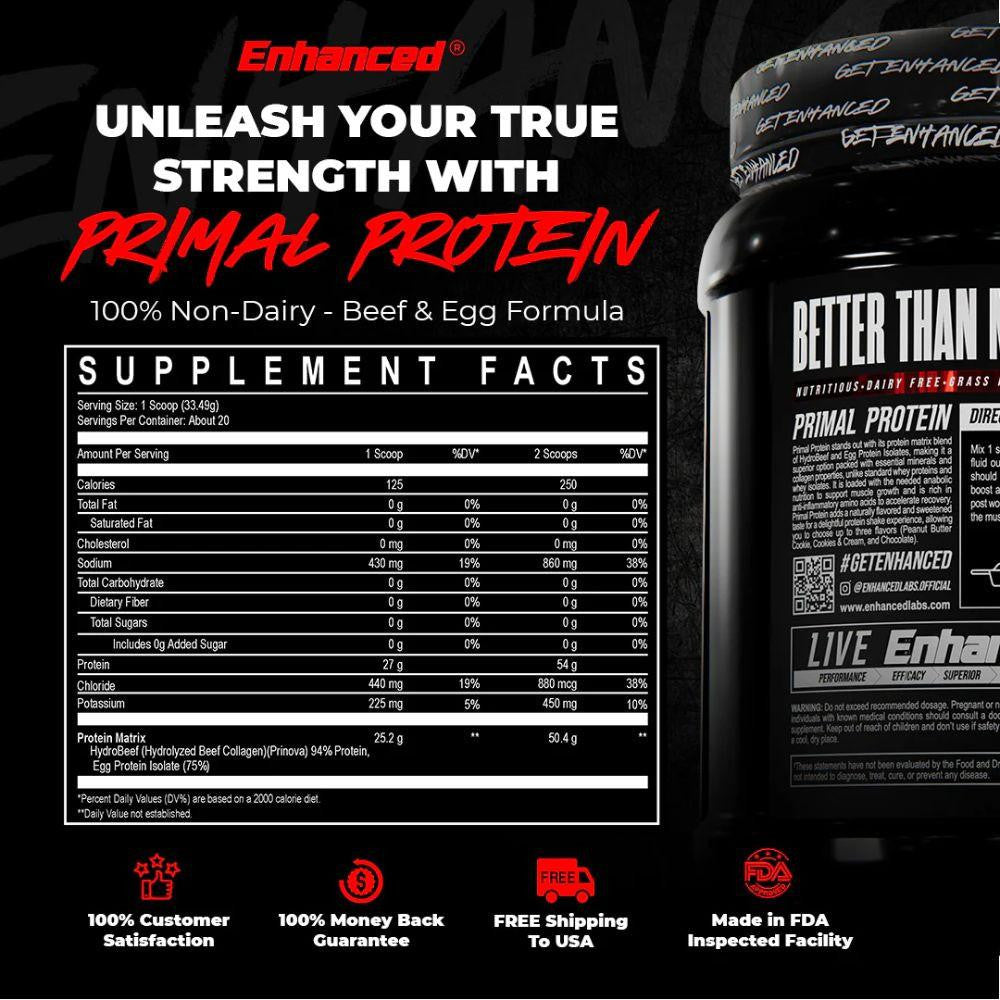  Enhanced Primal Protein 20 Servings 