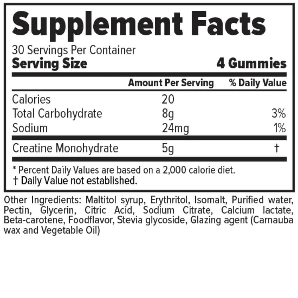 Finaflex FinaFlex Creatine Gummies 30 Count 