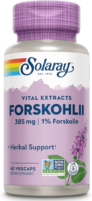  CLEARANCE: Solaray Forskohlii Root Extract 385mg 60ct EXP 11/2025 