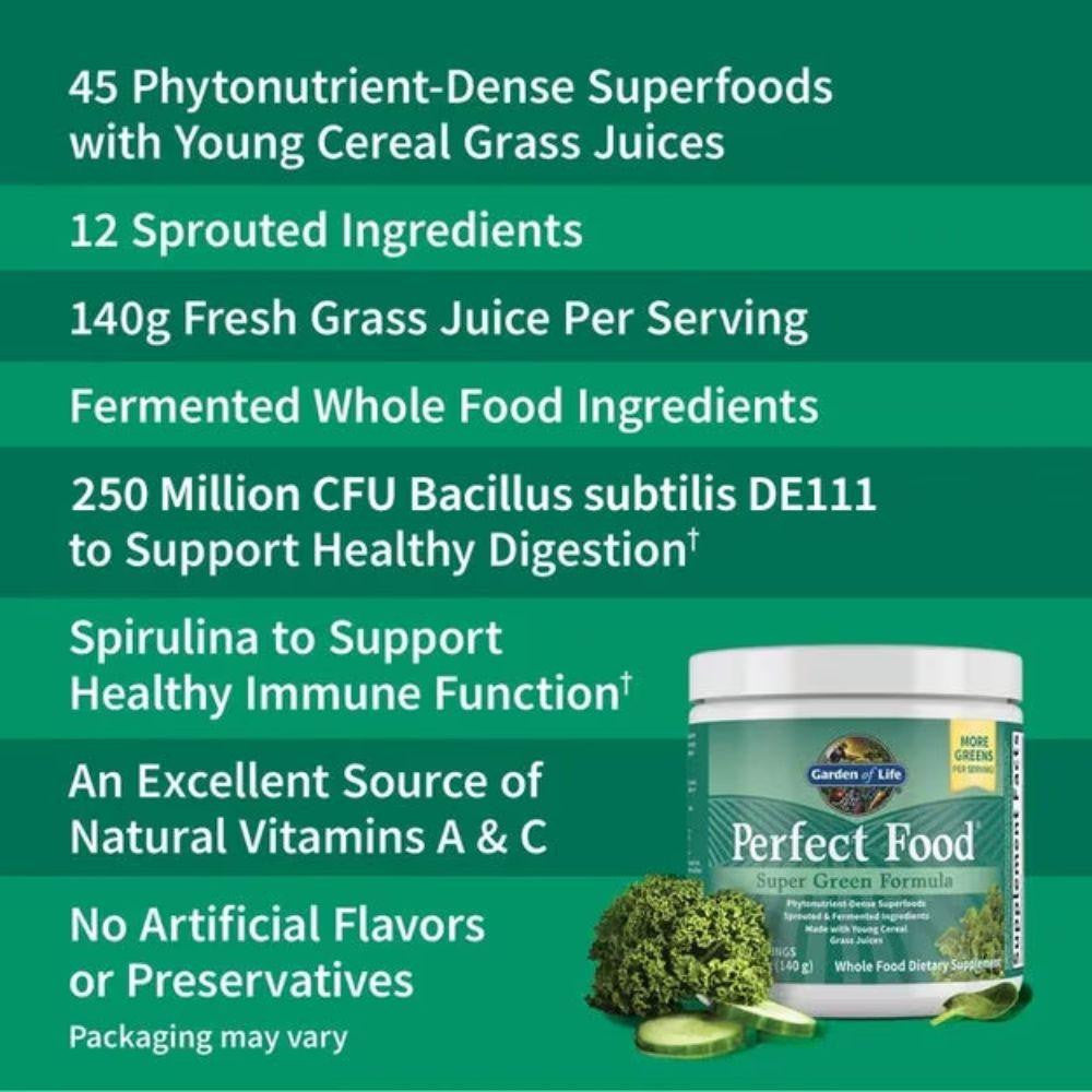  Garden of Life Perfect Food Super Green Formula 600 grams 