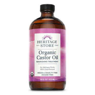  Heritage Store Organic Castor Oil 16oz 