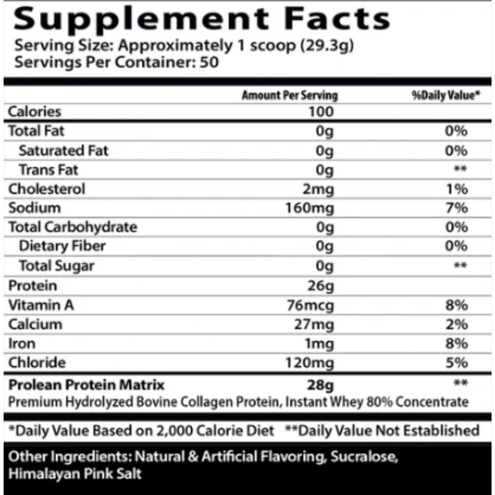 Insane Labz Prolean Protein 50 Servings